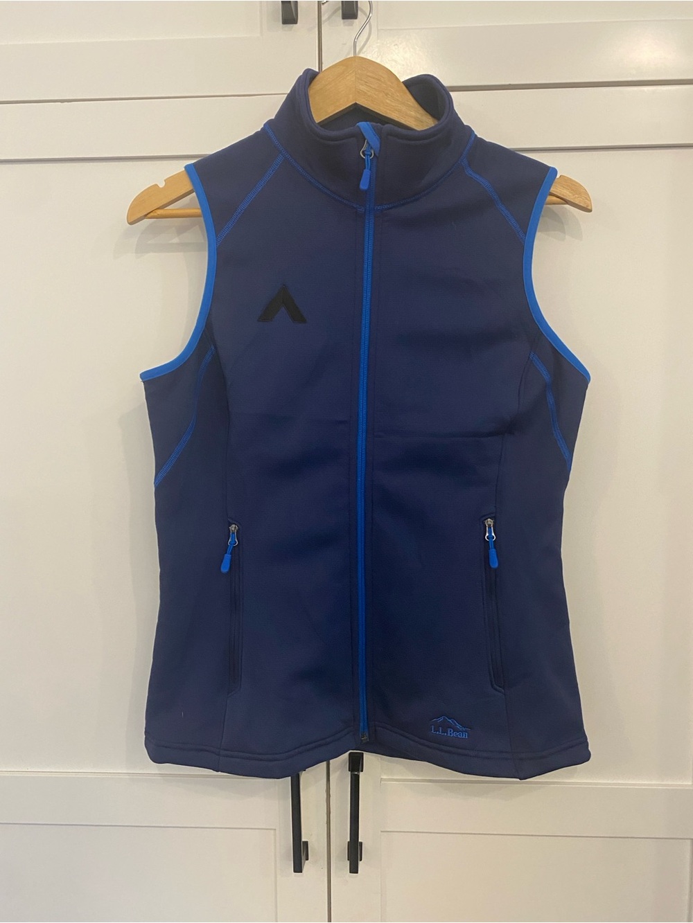 L.L Bean Softshell Tech Vest Blue Full Zip Outdoor Trail Hiking Gorpcore NWT S